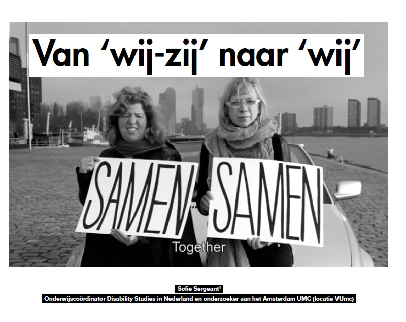 Foto Henriette Sandvoort en Sofie Sergeant bij artikel 'Van 'wij-zij' naar 'wij''